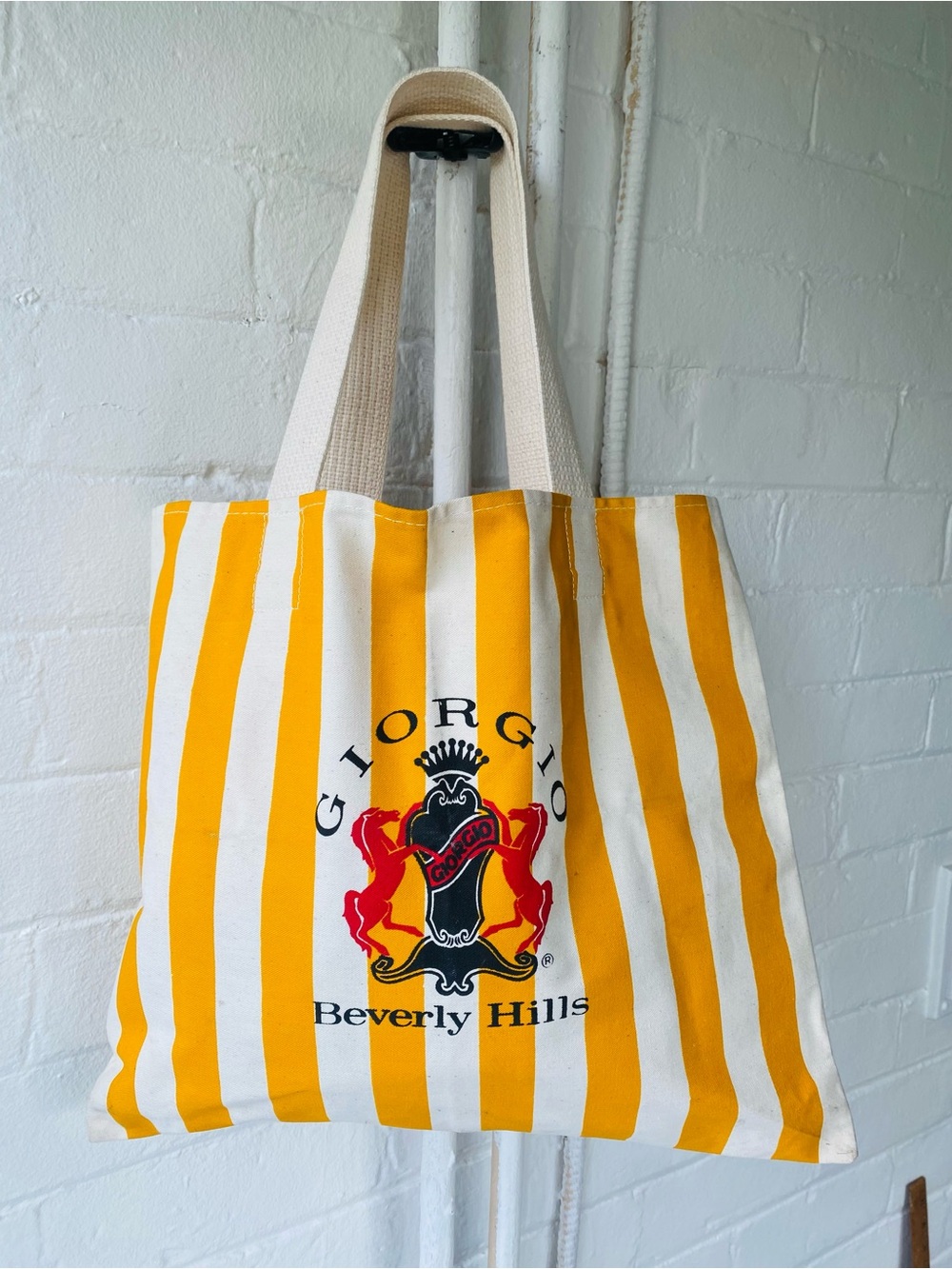 Vintage Giorgio Beverly Hills Canvas Tote
